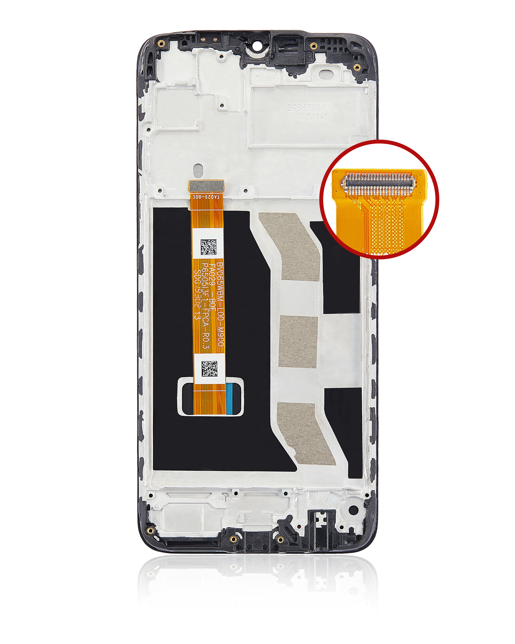 LCD Display mit Rahmen für Realme C3 (professionell aufgearbeitet) – Bild 4