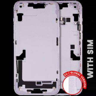 Mittelrahmen mit Kleinteilen für iPhone 14 Plus (EU / globale Version) (ausgebautes Originalteil: Grade B) (Purple (Violett))
