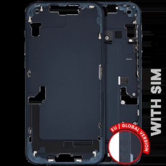Mittelrahmen mit Kleinteilen für iPhone 14 Plus (EU / globale Version) (ausgebautes Originalteil: Grade B) (Midnight)