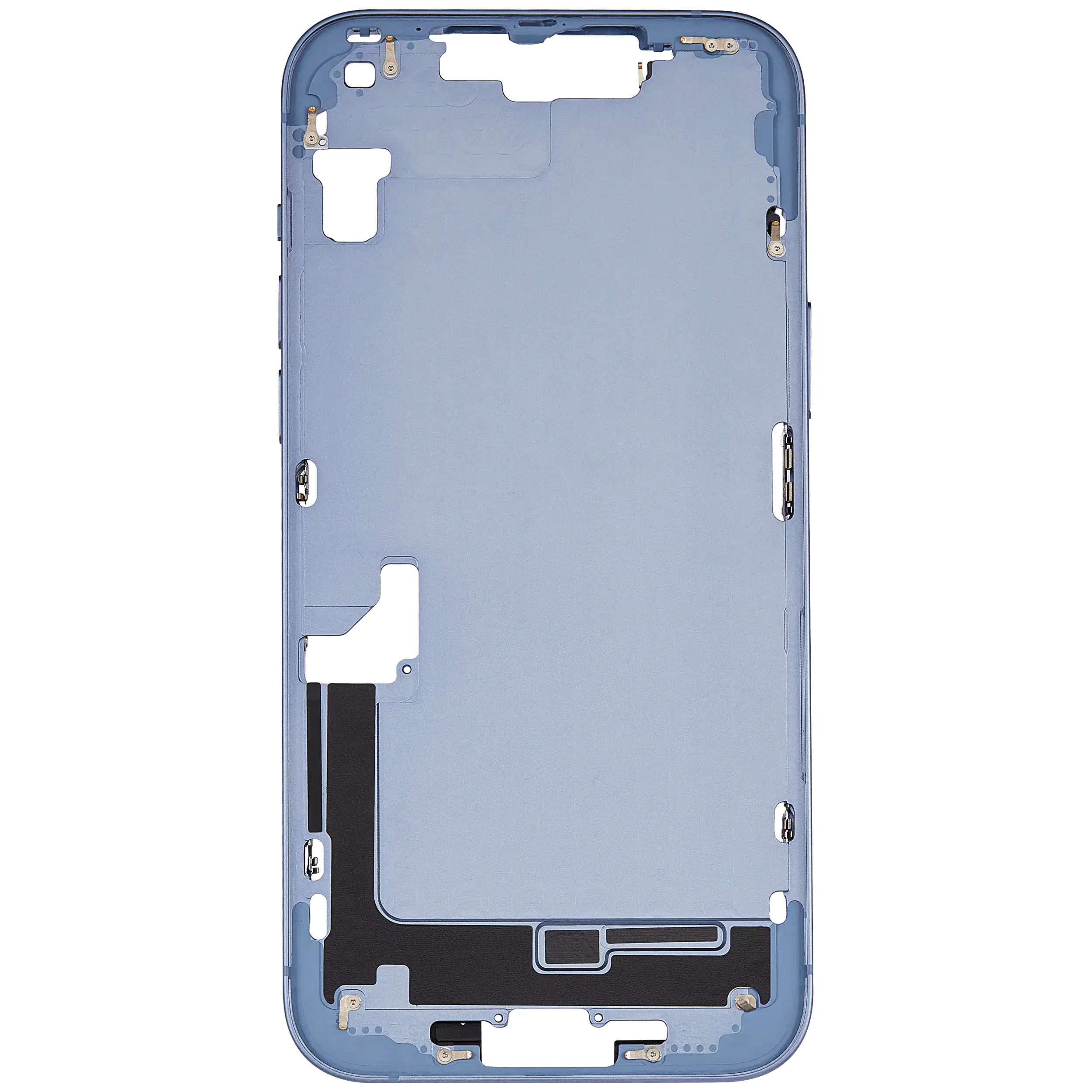 Mittelrahmen mit Kleinteilen für iPhone 14 Plus (EU / globale Version) (ausgebautes Originalteil: Grade B) (Blue (Blau)) – Bild 3