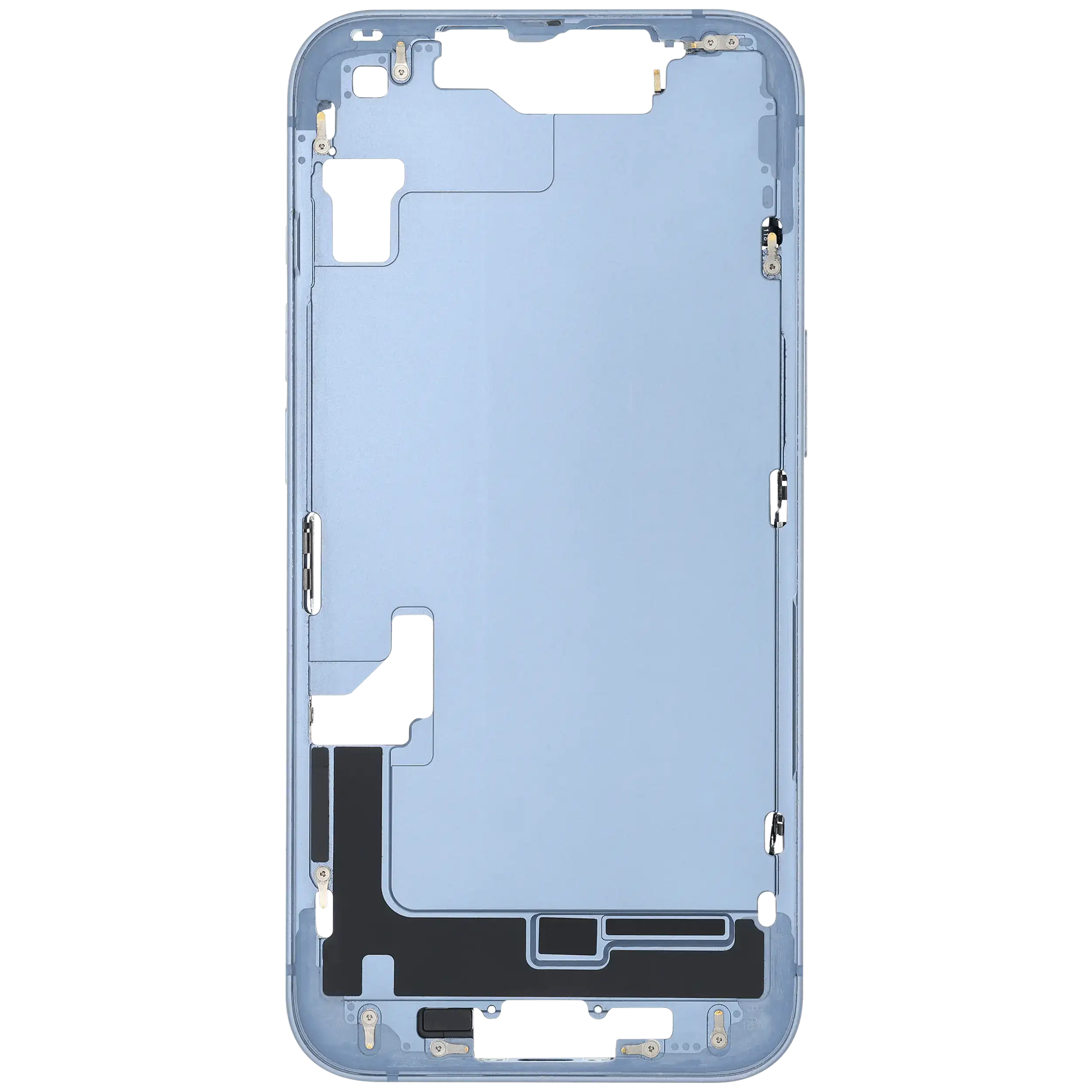 Mittelrahmen mit Kleinteilen für iPhone 14 (EU / globale Version) (ausgebautes Originalteil: Grade B) (Blue (Blau)) – Bild 3