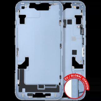 Mittelrahmen mit Kleinteilen für iPhone 14 (EU / globale Version) (ausgebautes Originalteil: Grade B) (Blue (Blau))