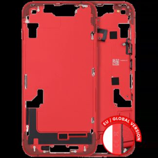 Mittelrahmen mit Kleinteilen für iPhone 14 (EU / globale Version) (ausgebautes Originalteil: Grade B) (Red (Rot))