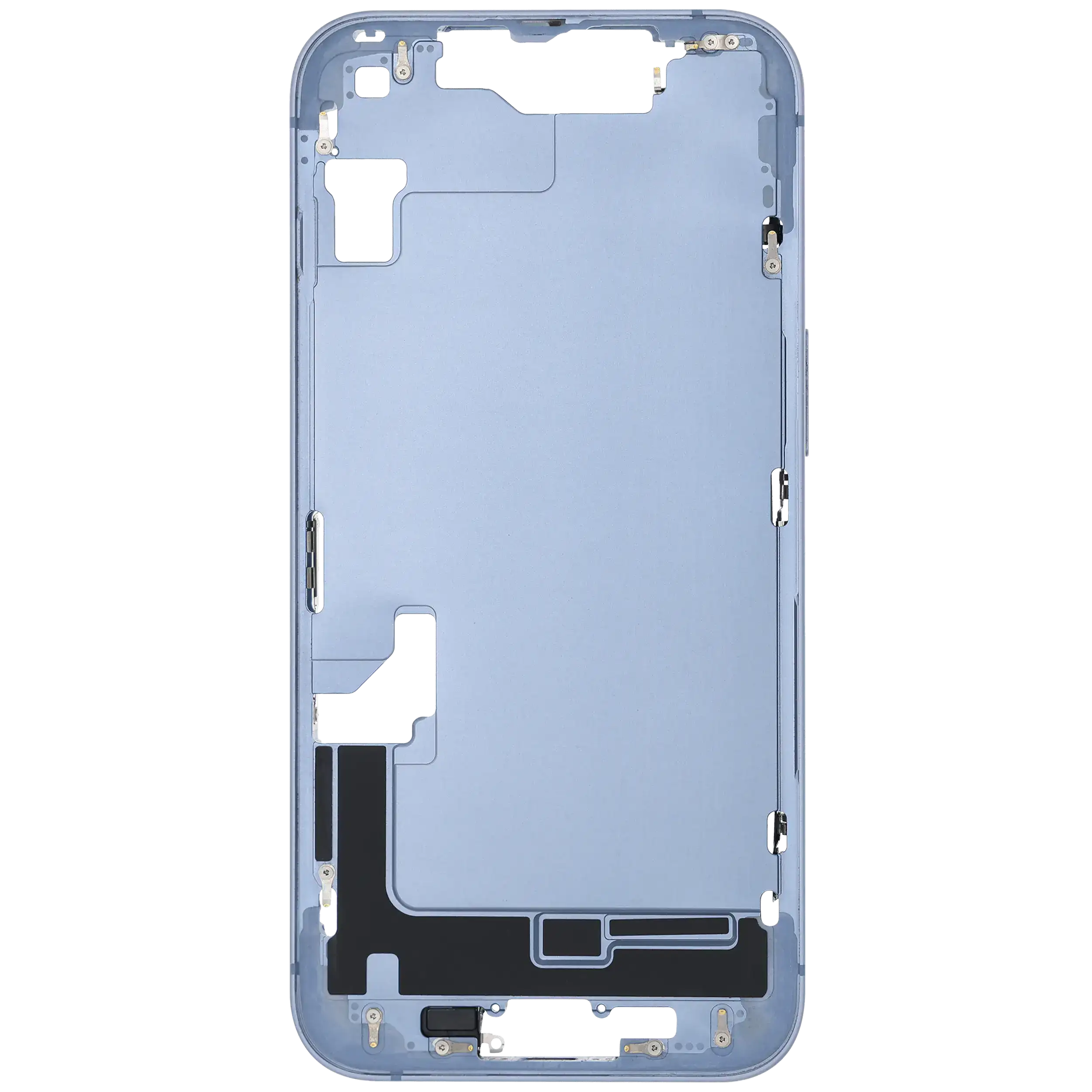 Mittelrahmen mit Kleinteilen für iPhone 14 (EU / globale Version) (ausgebautes Originalteil: Grade C) (Blue (Blau)) – Bild 3