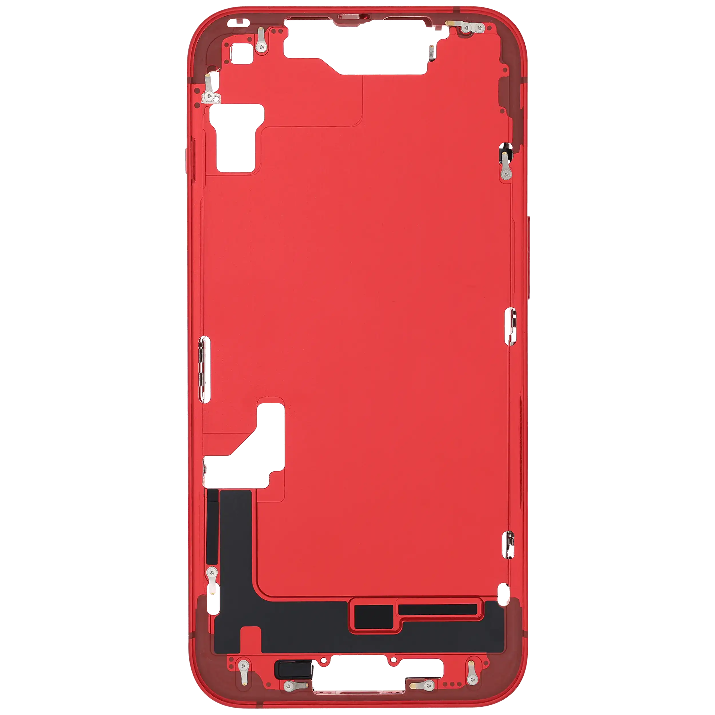 Mittelrahmen mit Kleinteilen für iPhone 14 (EU / globale Version) (ausgebautes Originalteil: Grade C) (Red (Rot)) – Bild 3
