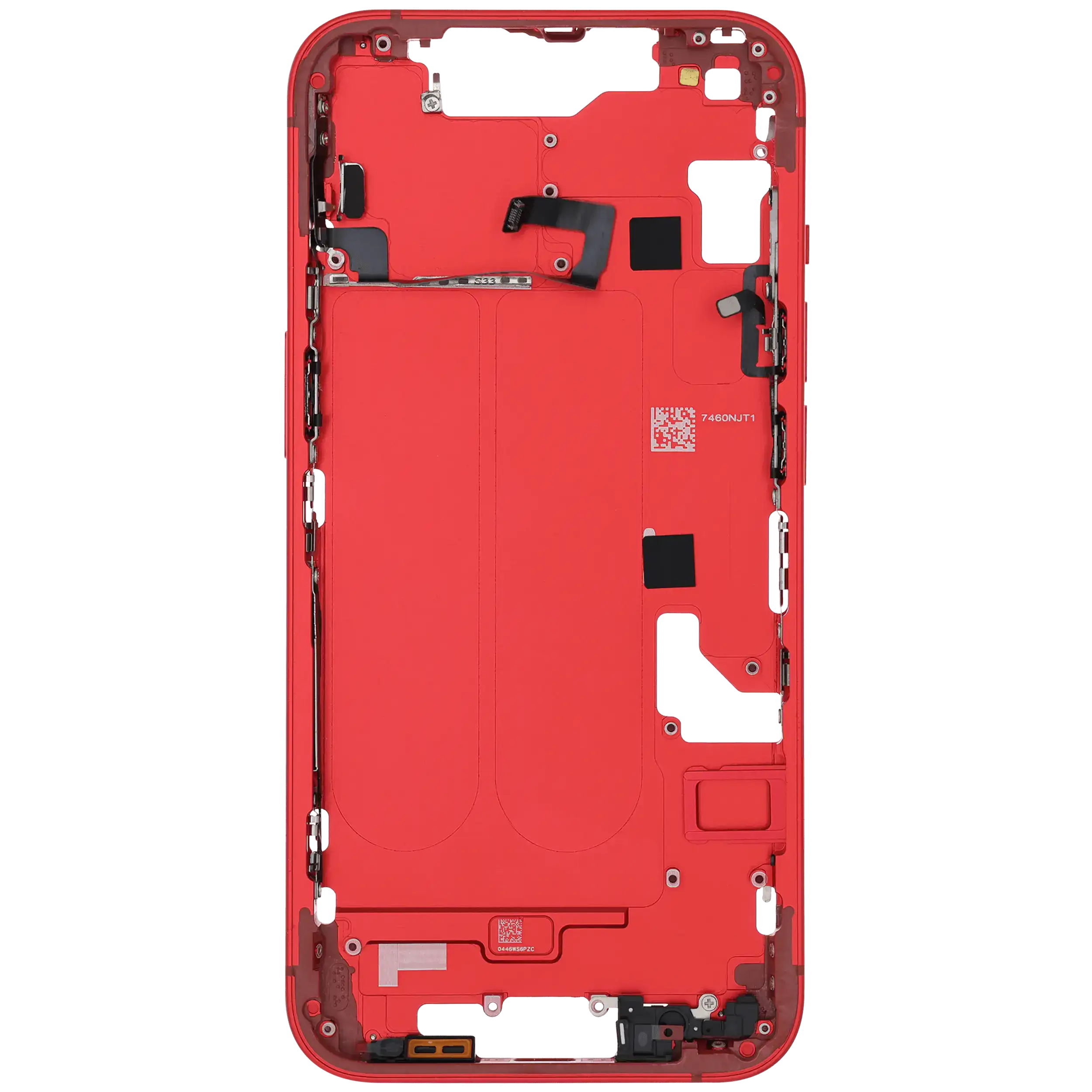 Mittelrahmen mit Kleinteilen für iPhone 14 (EU / globale Version) (ausgebautes Originalteil: Grade C) (Red (Rot)) – Bild 4