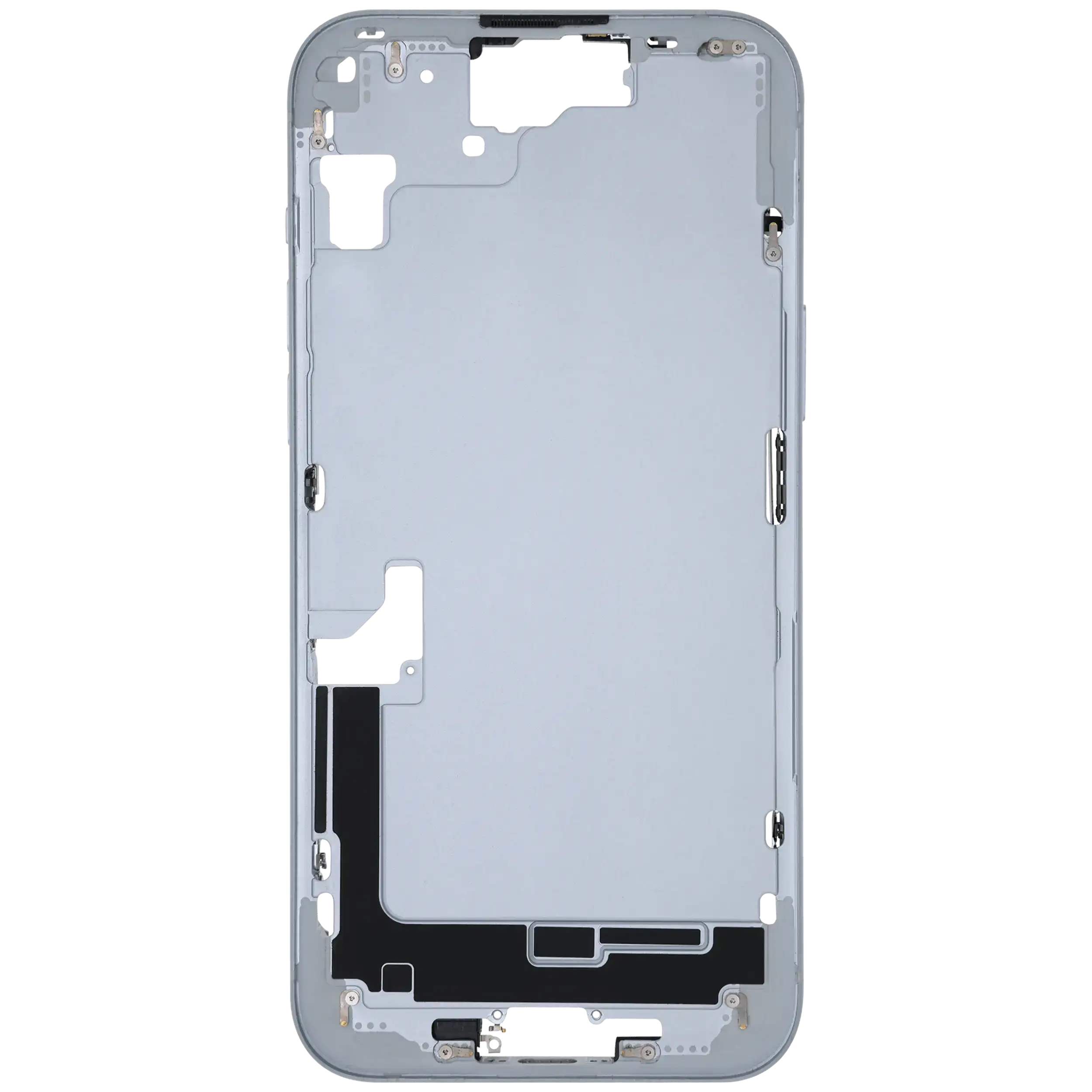 Mittelrahmen mit Kleinteilen für iPhone 15 Plus (US-Version) (ausgebautes Originalteil: Grade B) (Blue (Blau)) – Bild 3