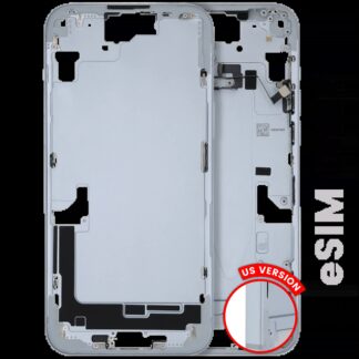 Mittelrahmen mit Kleinteilen für iPhone 15 Plus (US-Version) (ausgebautes Originalteil: Grade B) (Blue (Blau))