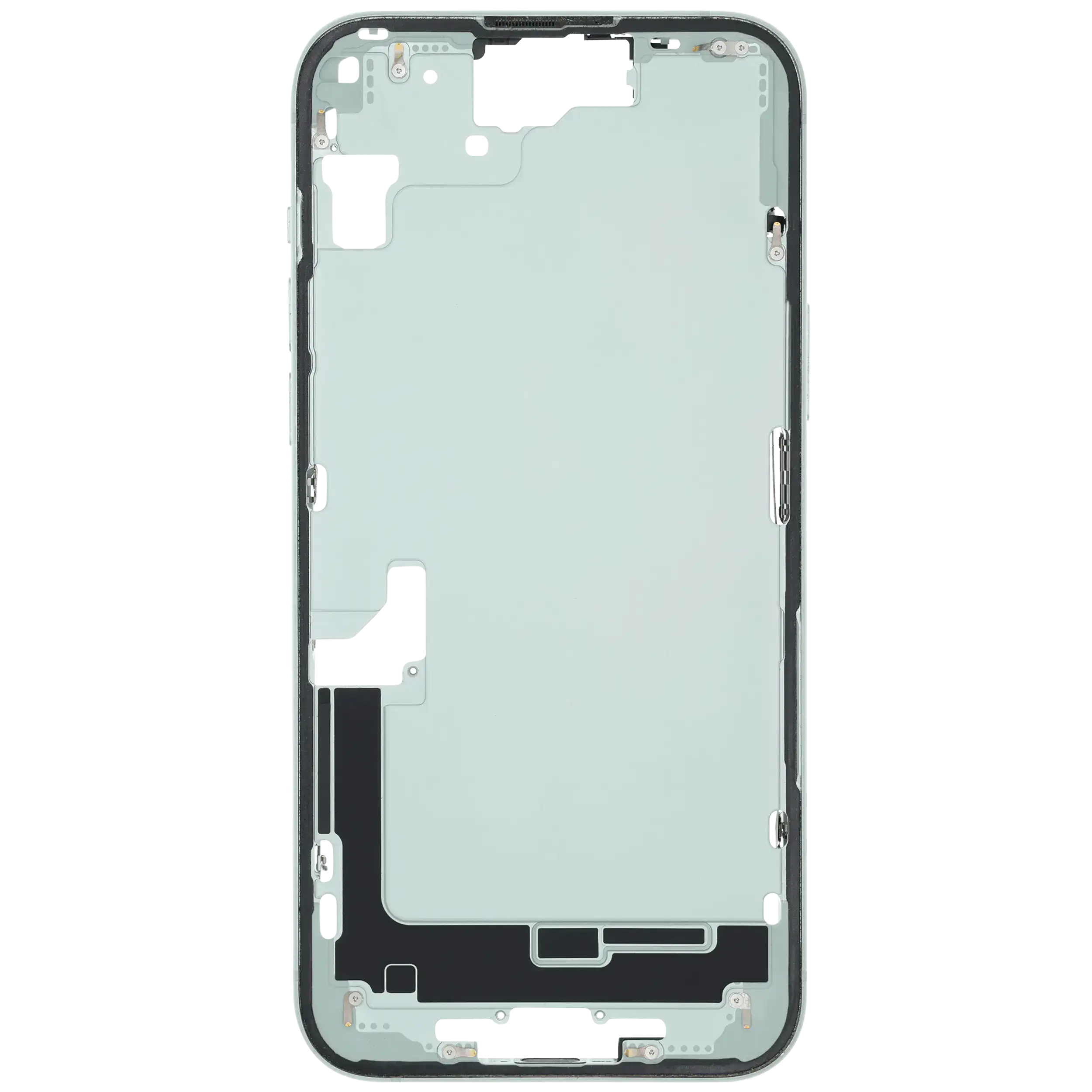 Mittelrahmen mit Kleinteilen für iPhone 15 Plus (US-Version) (ausgebautes Originalteil: Grade B) (Green (Grün)) – Bild 3