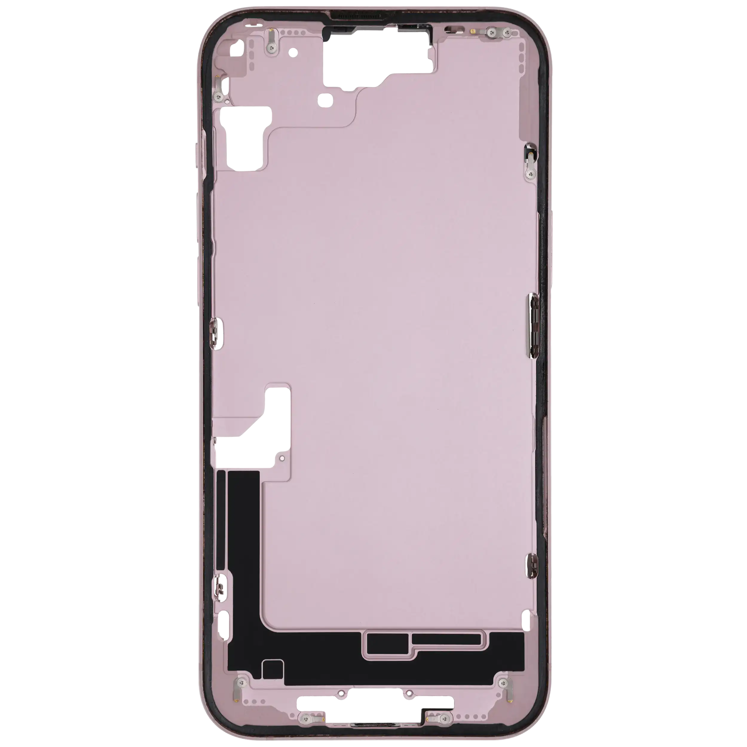 Mittelrahmen mit Kleinteilen für iPhone 15 Plus (US-Version) (ausgebautes Originalteil: Grade B) (Pink (Rosa)) – Bild 3