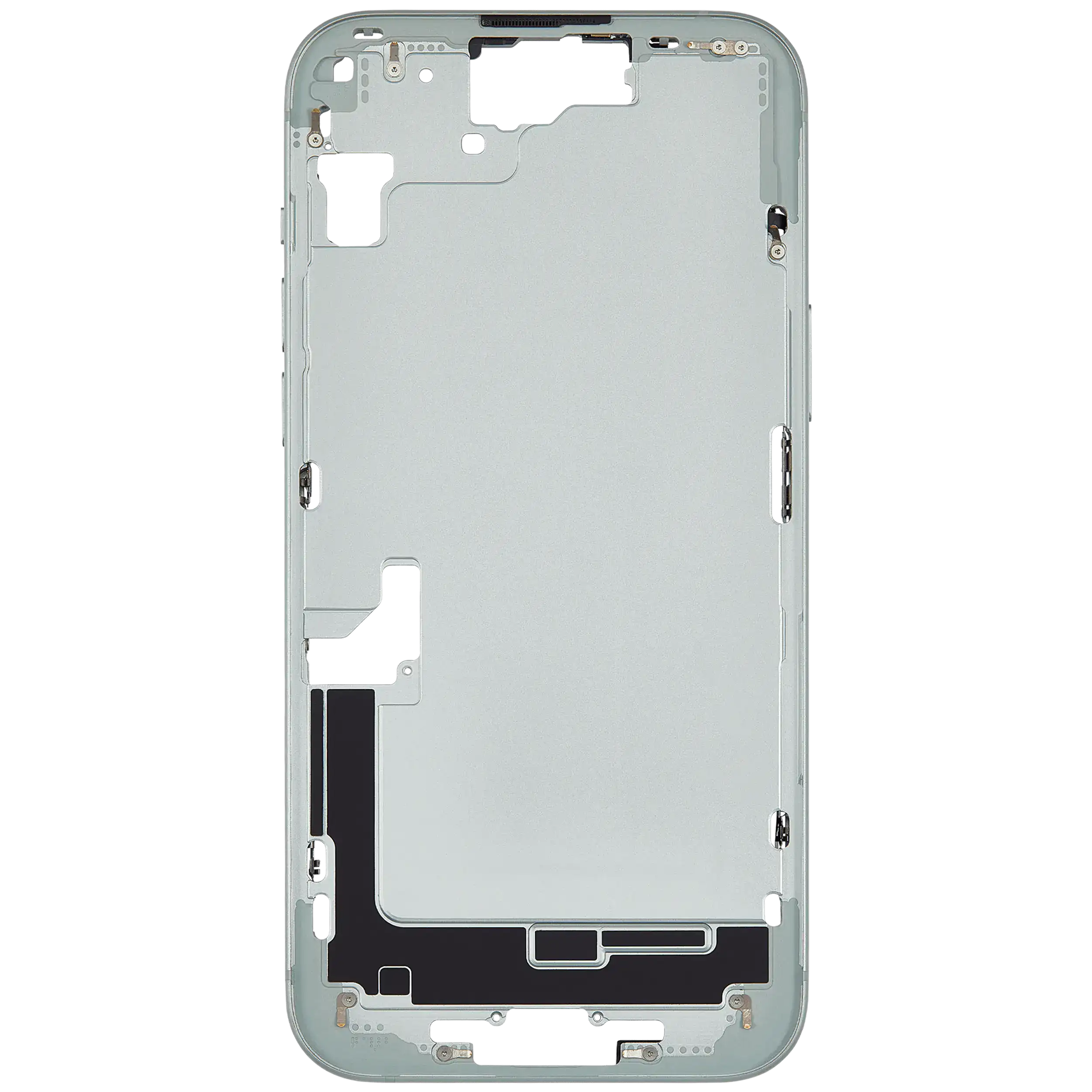 Mittelrahmen mit Kleinteilen für iPhone 15 Plus (EU / globale Version) (ausgebautes Originalteil: Grade B) (Green (Grün)) – Bild 3