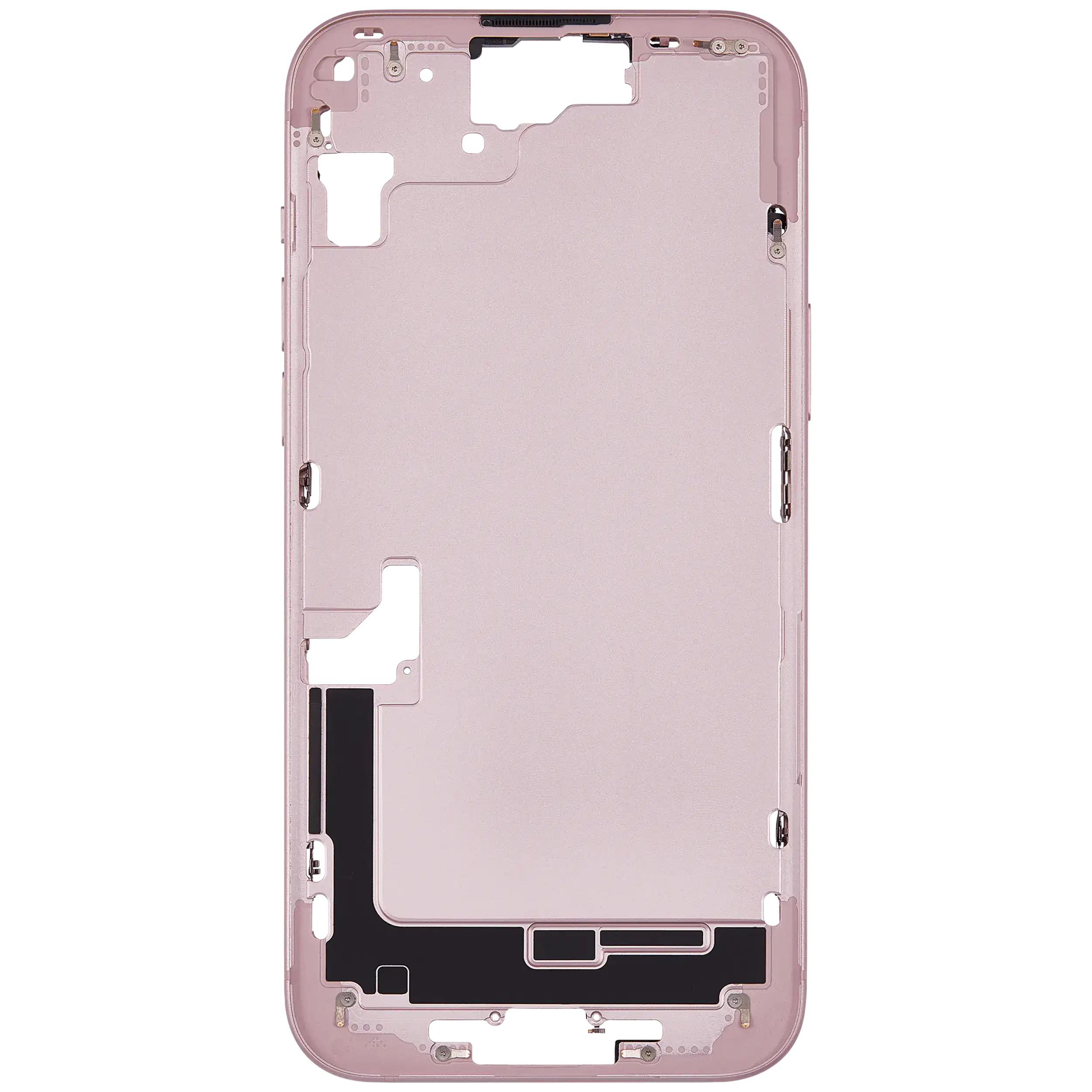 Mittelrahmen mit Kleinteilen für iPhone 15 Plus (EU / globale Version) (ausgebautes Originalteil: Grade B) (Pink (Rosa)) – Bild 3