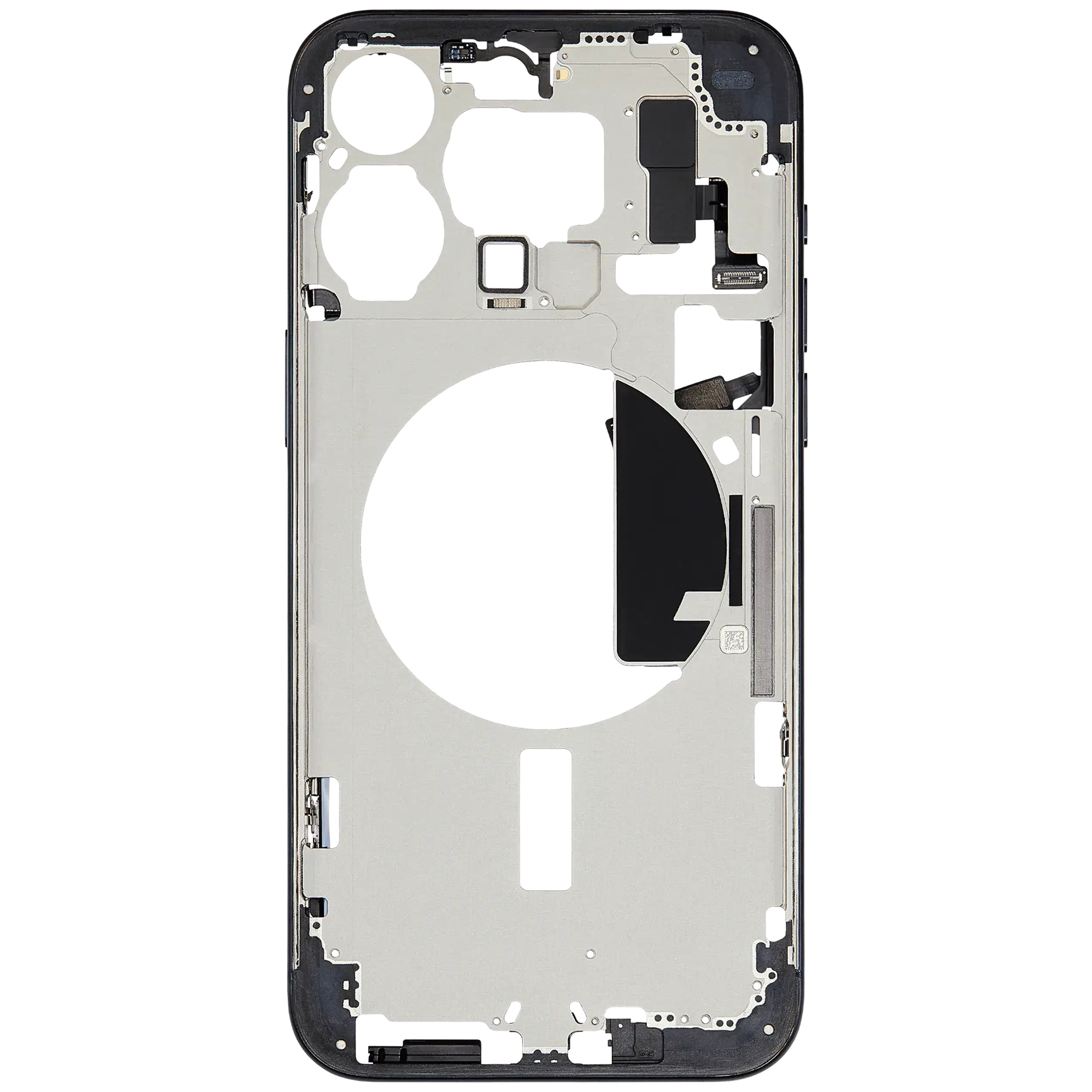 Mittelrahmen mit Kleinteilen für iPhone 15 Pro Max (EU / globale Version) (ausgebautes Originalteil: Grade B) (Blue Titanium) – Bild 3