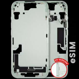 Mittelrahmen mit Kleinteilen für iPhone 15 (US-Version) (ausgebautes Originalteil: Grade B) (Green (Grün))