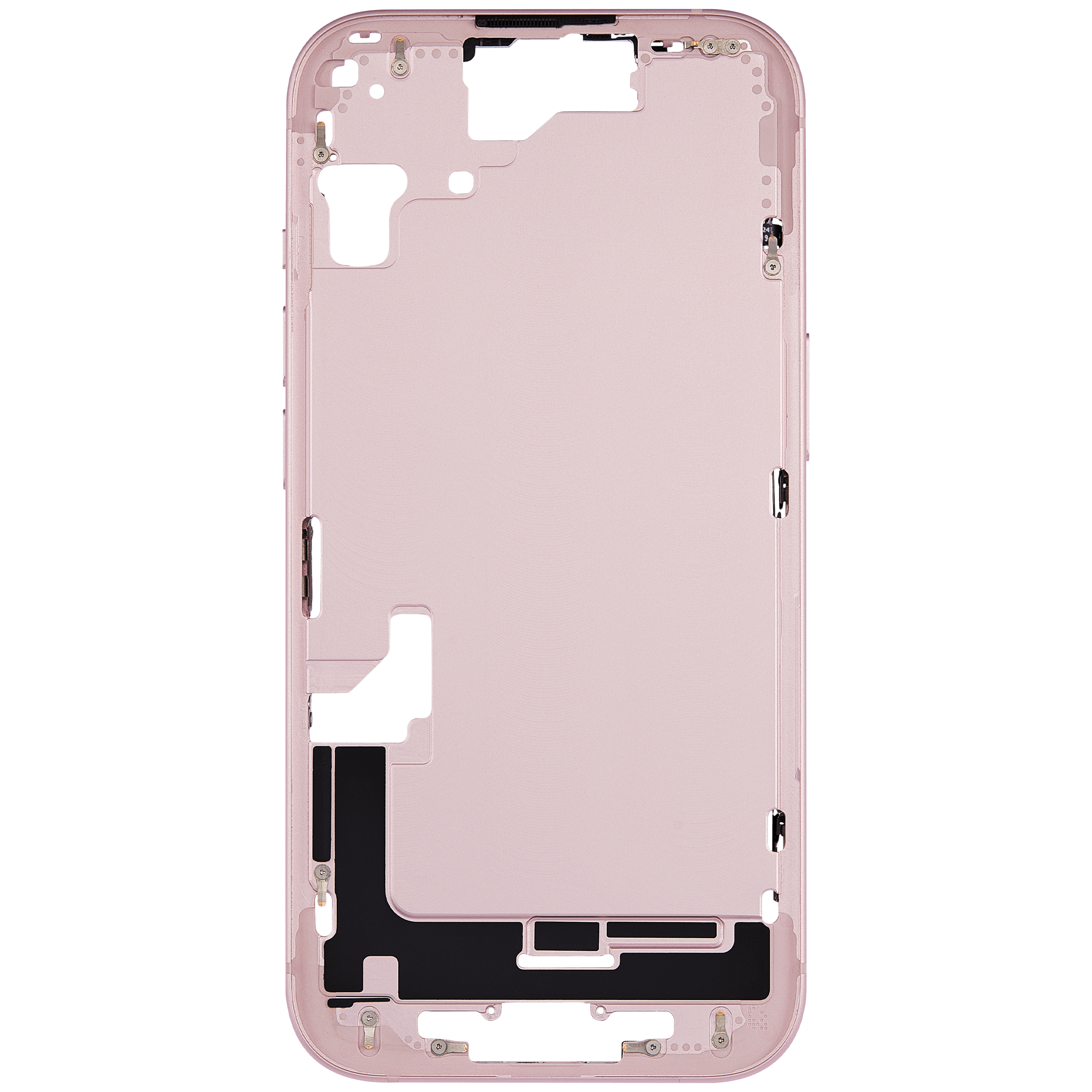 Mittelrahmen mit Kleinteilen für iPhone 15 (US-Version) (ausgebautes Originalteil: Grade B) (Pink (Rosa)) – Bild 3