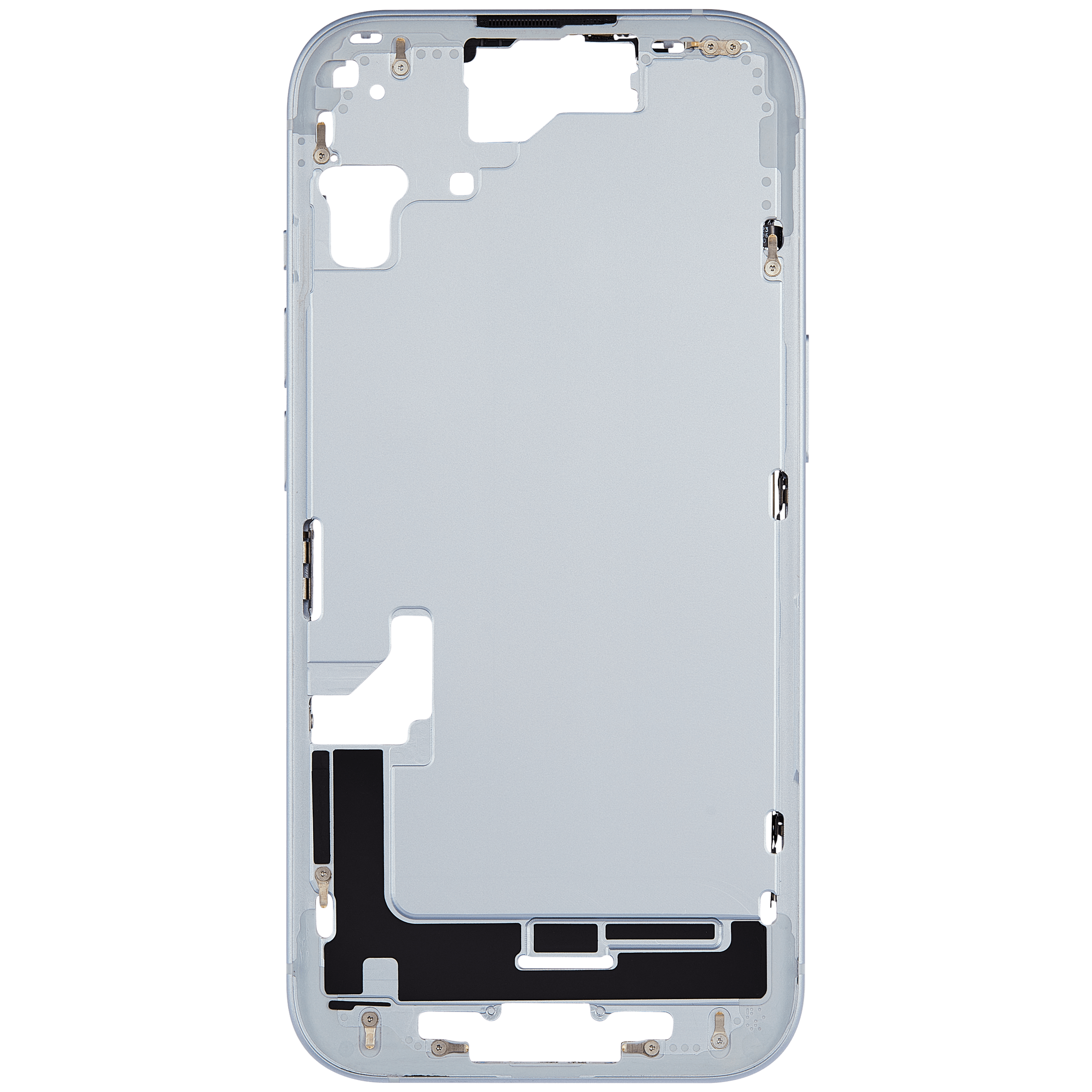 Mittelrahmen mit Kleinteilen für iPhone 15 (US-Version) (ausgebautes Originalteil: Grade C) (Blue (Blau)) – Bild 3