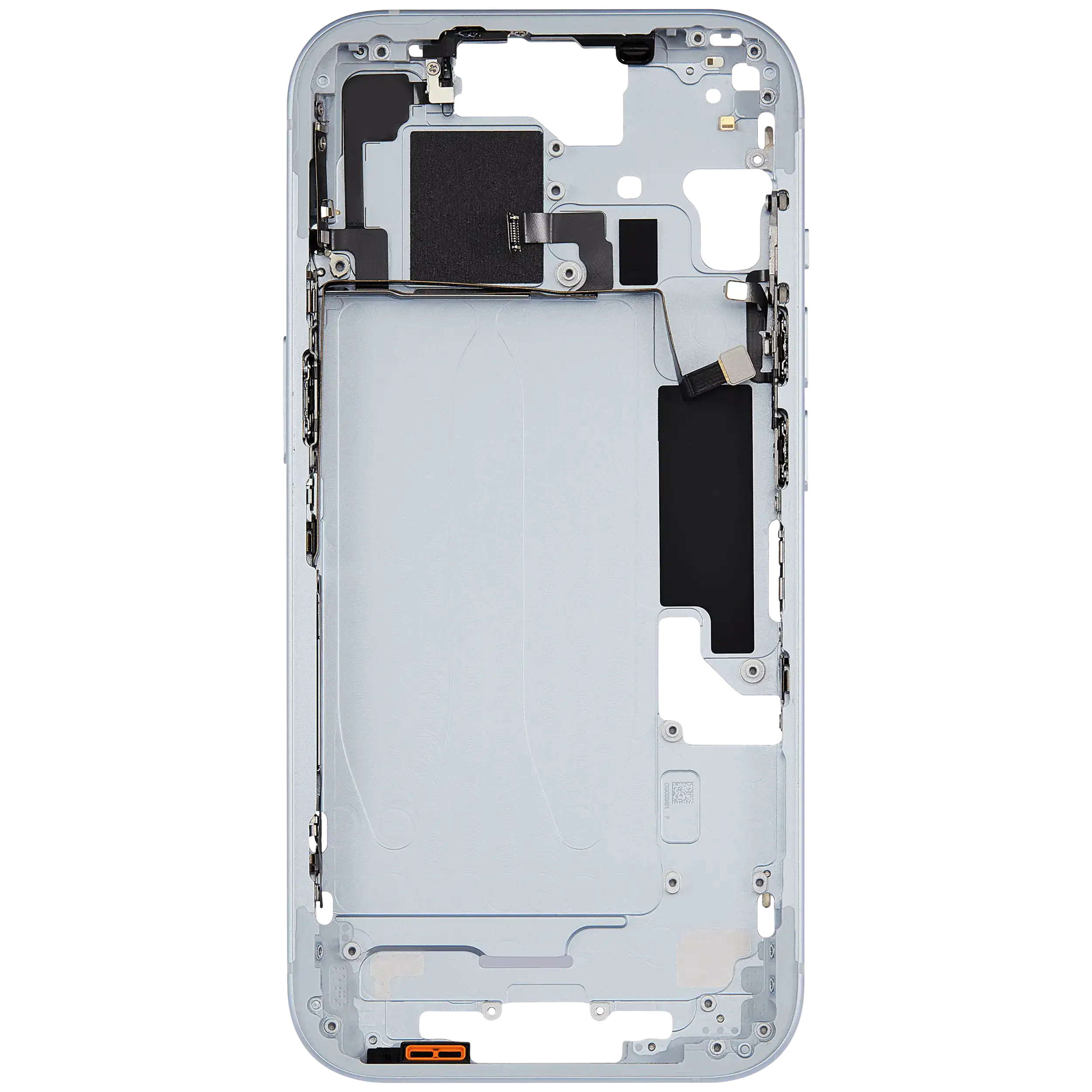 Mittelrahmen mit Kleinteilen für iPhone 15 (US-Version) (ausgebautes Originalteil: Grade C) (Blue (Blau)) – Bild 4