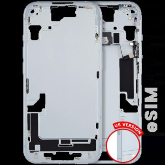 Mittelrahmen mit Kleinteilen für iPhone 15 (US-Version) (ausgebautes Originalteil: Grade C) (Blue (Blau))