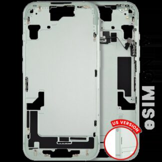 Mittelrahmen mit Kleinteilen für iPhone 15 (US-Version) (ausgebautes Originalteil: Grade C) (Green (Grün))