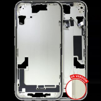 Mittelrahmen mit Kleinteilen für iPhone 15 (US-Version) (ausgebautes Originalteil: Grade C) (Yellow)