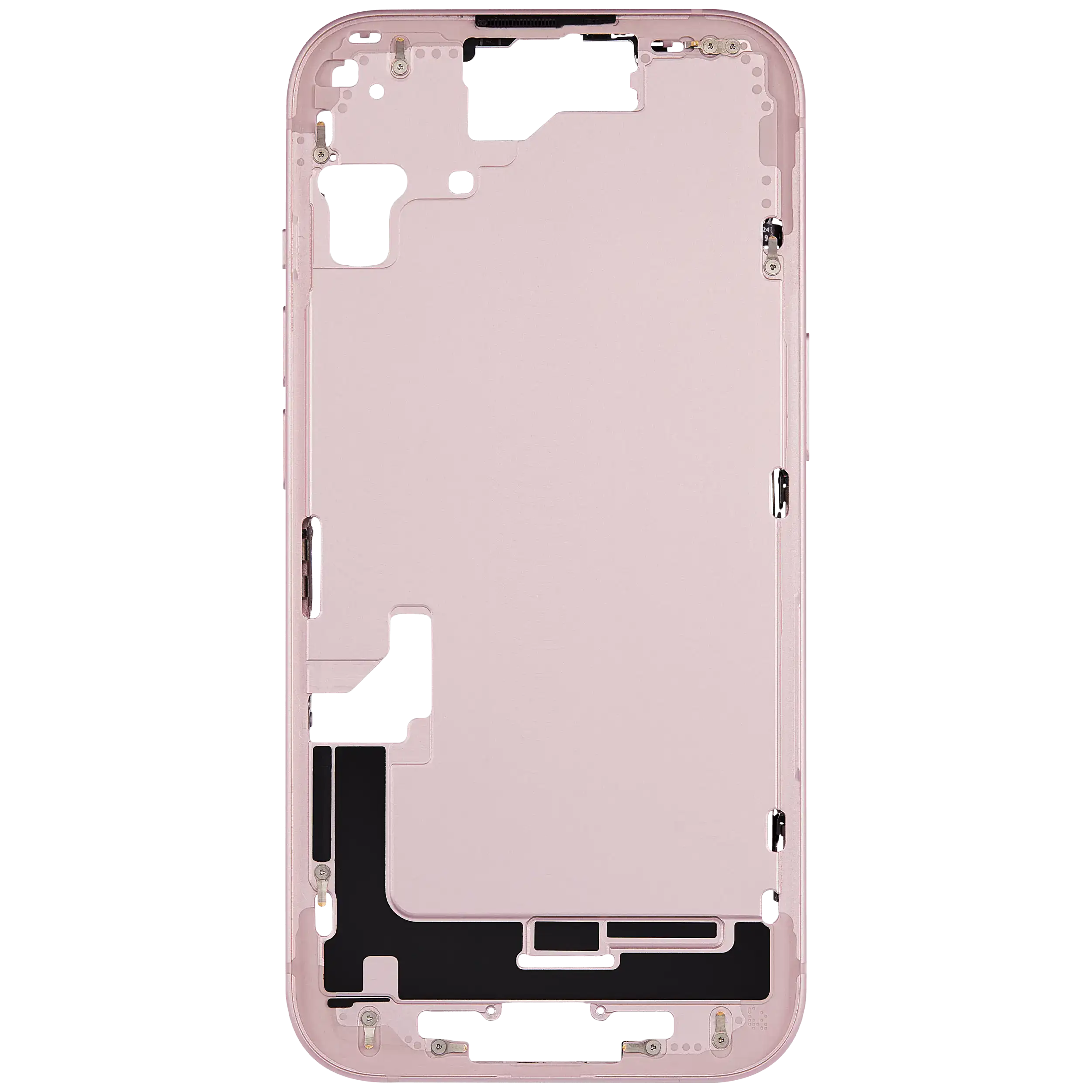 Mittelrahmen mit Kleinteilen für iPhone 15 (US-Version) (ausgebautes Originalteil: Grade C) (Pink (Rosa)) – Bild 3