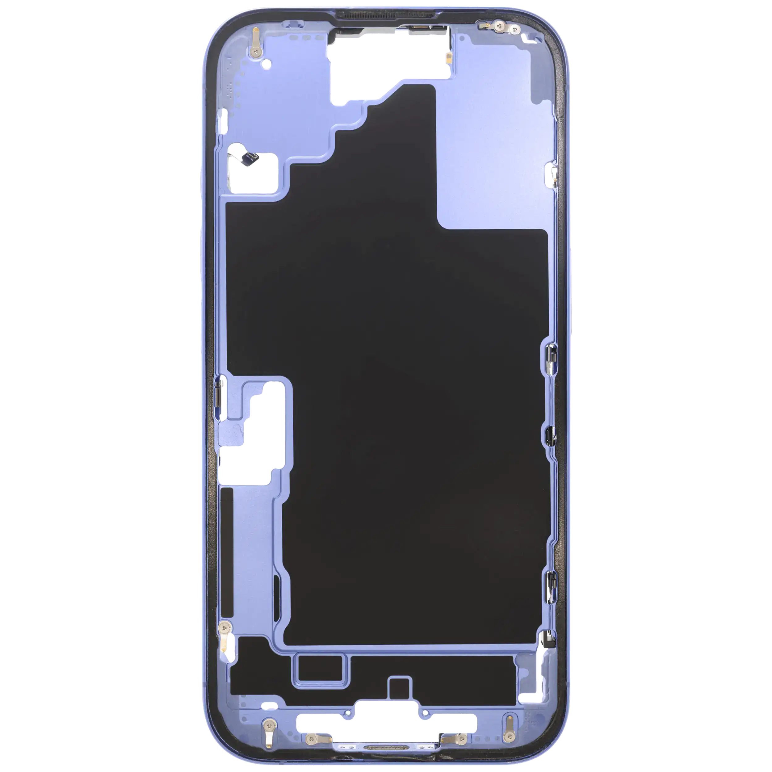 Mittelrahmen mit Kleinteilen für iPhone 16 (US-Version) (ausgebautes Originalteil: Grade B) (Ultramarine) – Bild 3