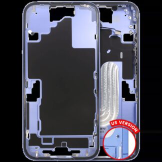 Mittelrahmen mit Kleinteilen für iPhone 16 (US-Version) (ausgebautes Originalteil: Grade B) (Ultramarine)