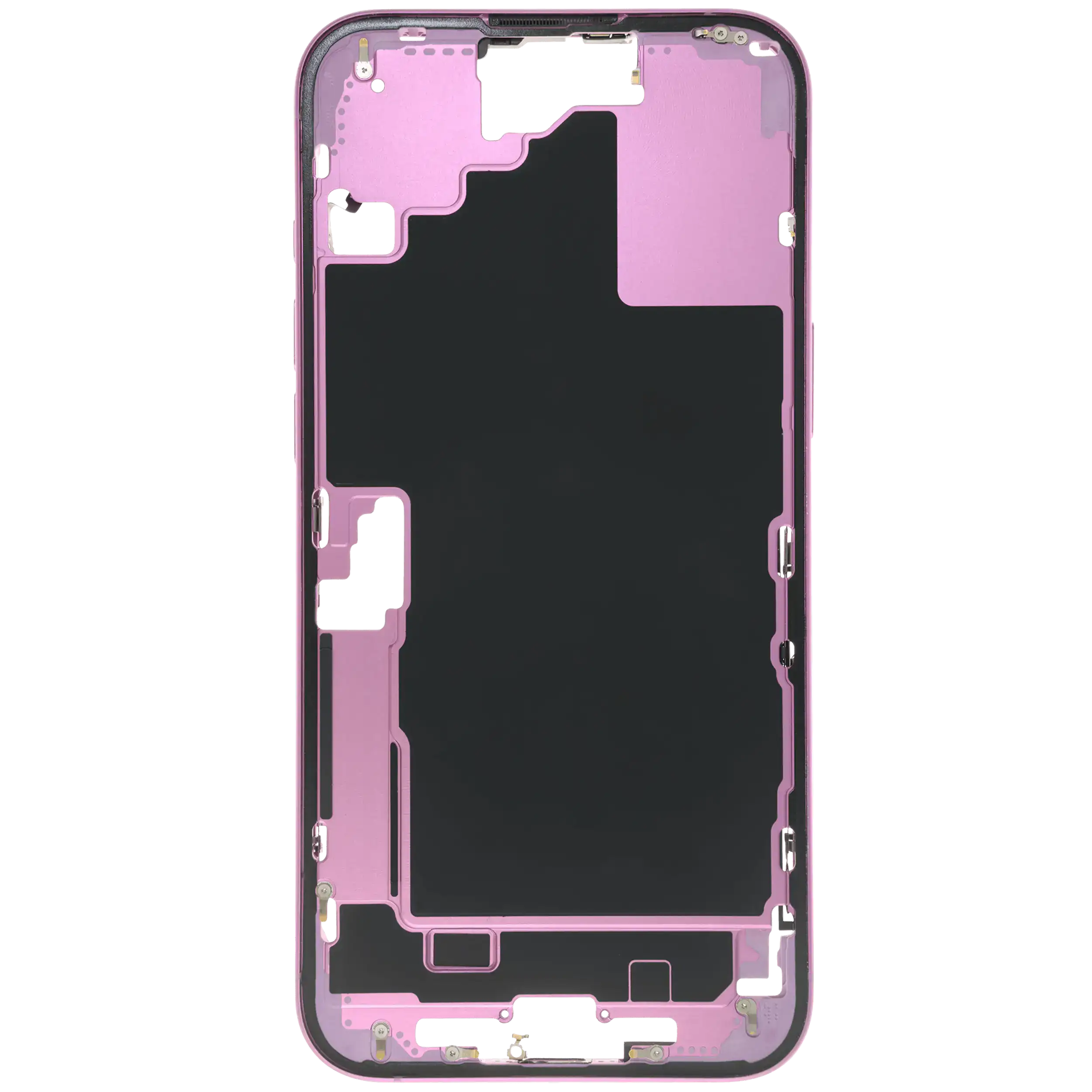 Mittelrahmen mit Kleinteilen für iPhone 16 Plus (US-Version) (ausgebautes Originalteil: Grade B) (Pink (Rosa)) – Bild 3