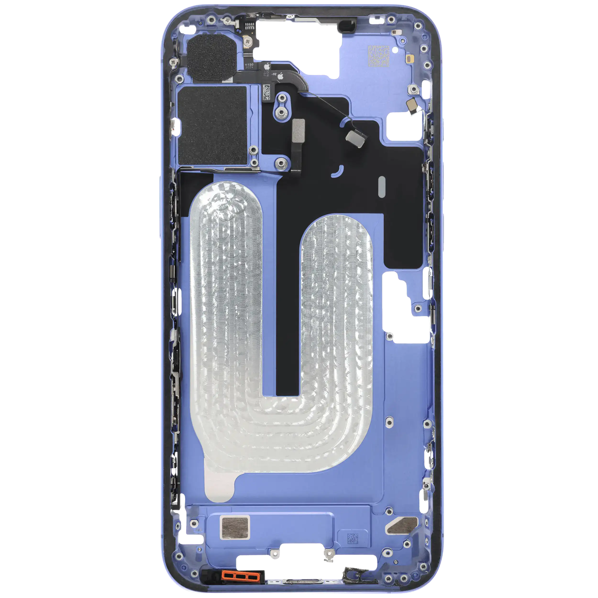 Mittelrahmen mit Kleinteilen für iPhone 16 Plus (US-Version) (ausgebautes Originalteil: Grade B) (Ultramarine) – Bild 4