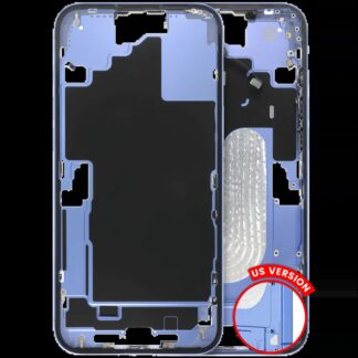 Mittelrahmen mit Kleinteilen für iPhone 16 Plus (US-Version) (ausgebautes Originalteil: Grade B) (Ultramarine)