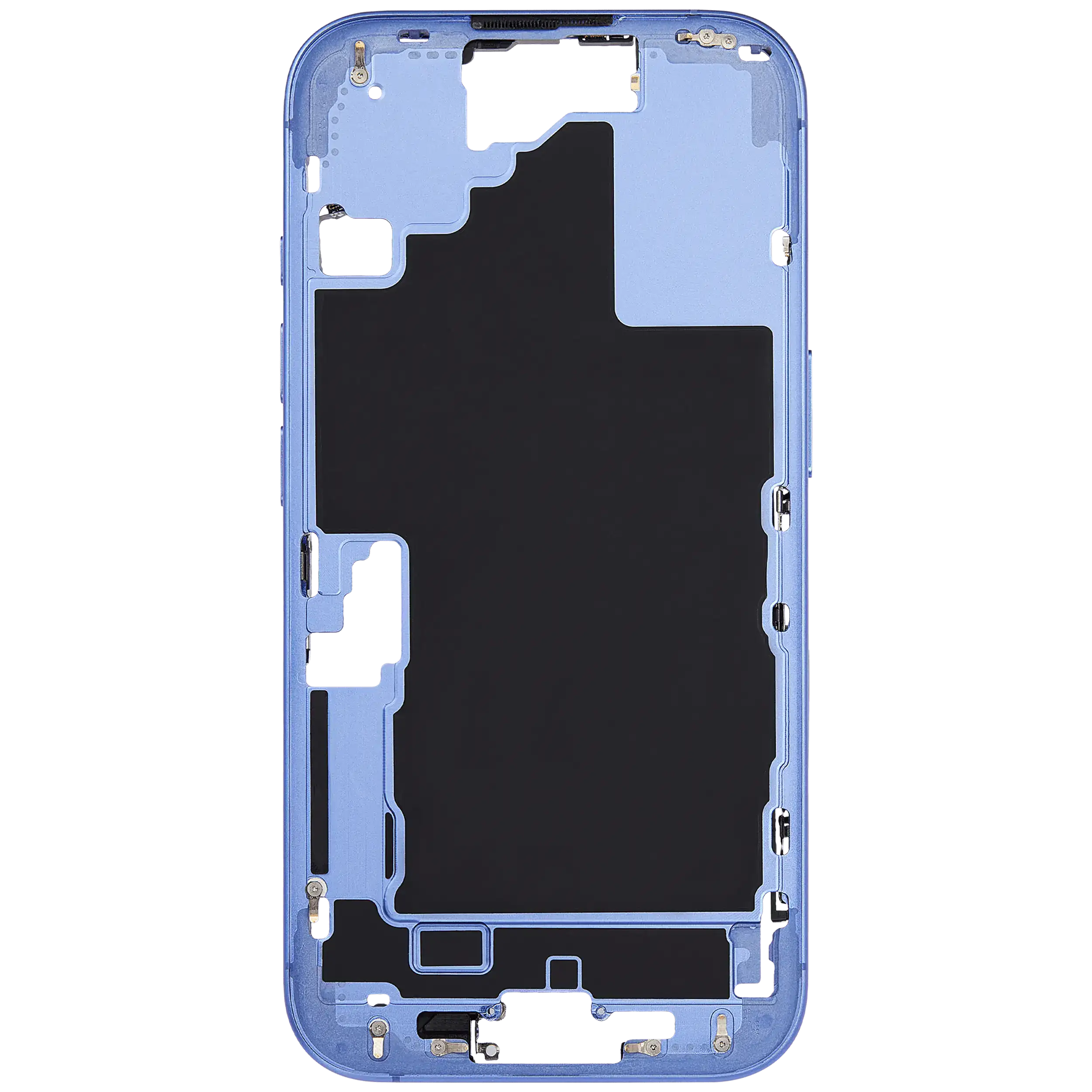 Mittelrahmen mit Kleinteilen für iPhone 16 (EU / globale Version) (ausgebautes Originalteil: Grade B) (Ultramarine) – Bild 3