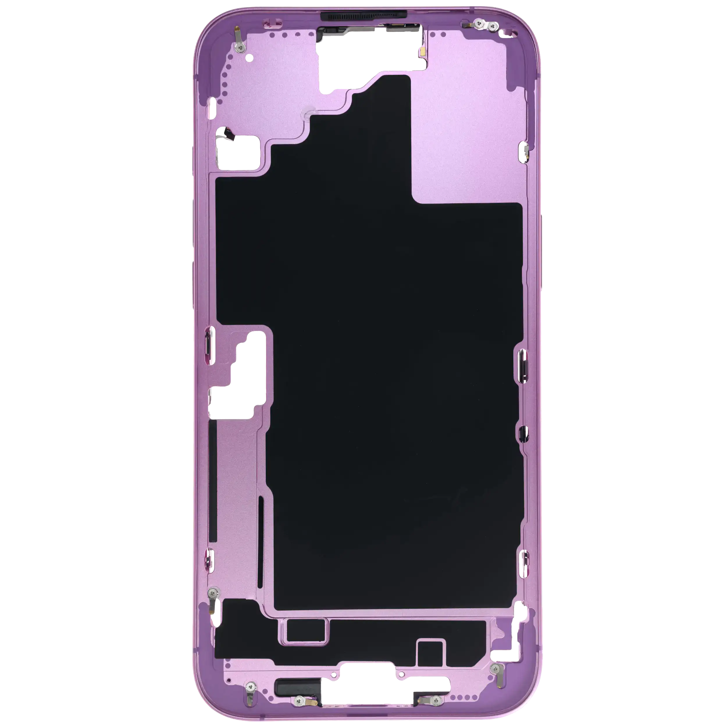 Mittelrahmen mit Kleinteilen für iPhone 16 Plus (EU / globale Version) (ausgebautes Originalteil: Grade B) (Pink (Rosa)) – Bild 3