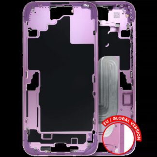 Mittelrahmen mit Kleinteilen für iPhone 16 Plus (EU / globale Version) (ausgebautes Originalteil: Grade B) (Pink (Rosa))