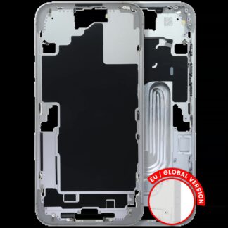 Mittelrahmen mit Kleinteilen für iPhone 16 Plus (EU / globale Version) (ausgebautes Originalteil: Grade B) (White (Weiß))
