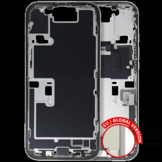 Mittelrahmen mit Kleinteilen für iPhone 16 Pro (EU / globale Version) (ausgebautes Originalteil: Grade B) (Natural Titanium)