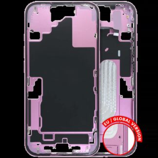 Mittelrahmen mit Kleinteilen für iPhone 16 (US-Version) (ausgebautes Originalteil: Grade C) (Pink (Rosa))