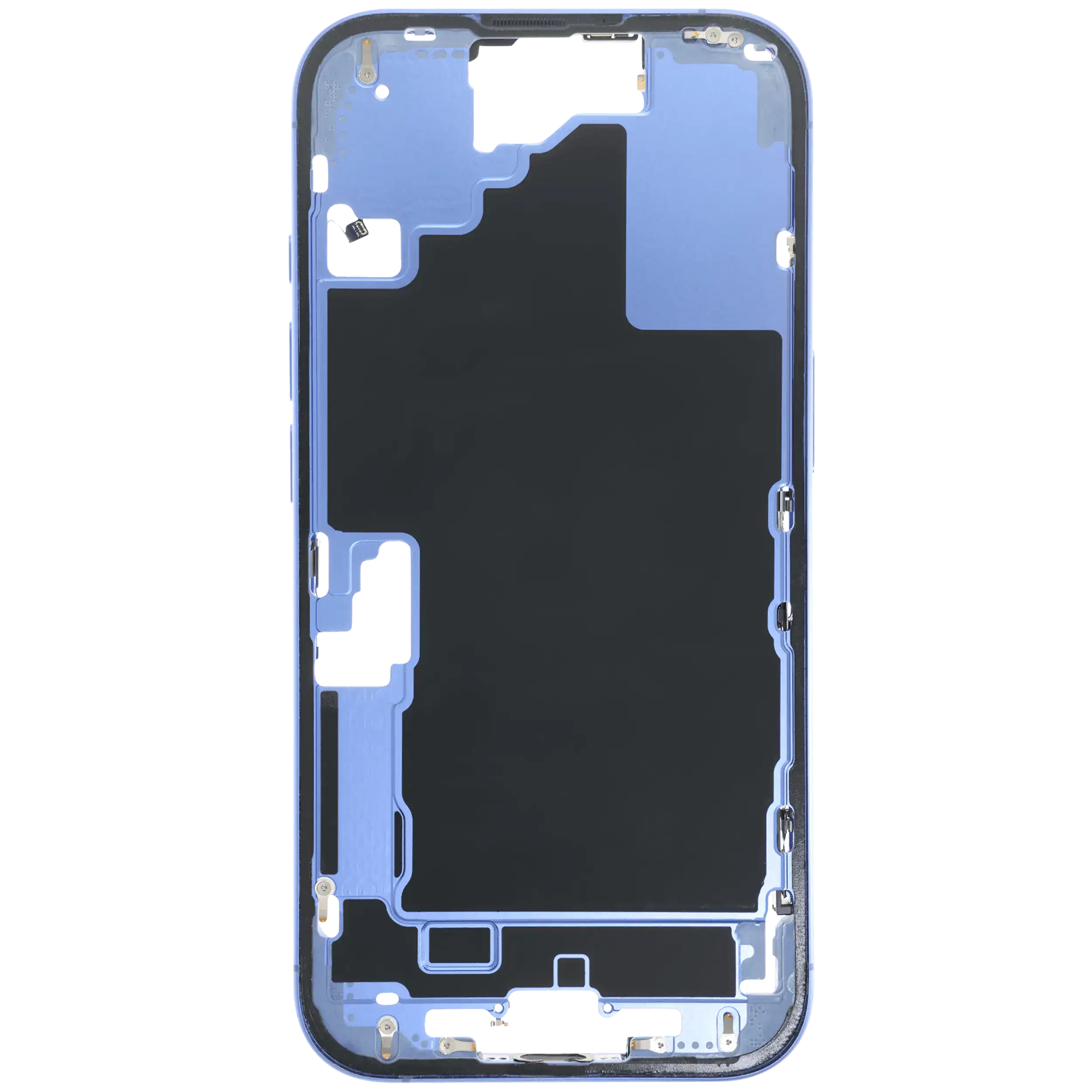 Mittelrahmen mit Kleinteilen für iPhone 16 (US-Version) (ausgebautes Originalteil: Grade C) (Ultramarine) – Bild 3