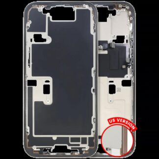 Mittelrahmen mit Kleinteilen für iPhone 16 Pro (US-Version) (ausgebautes Originalteil: Grade C) (Desert Titanium)