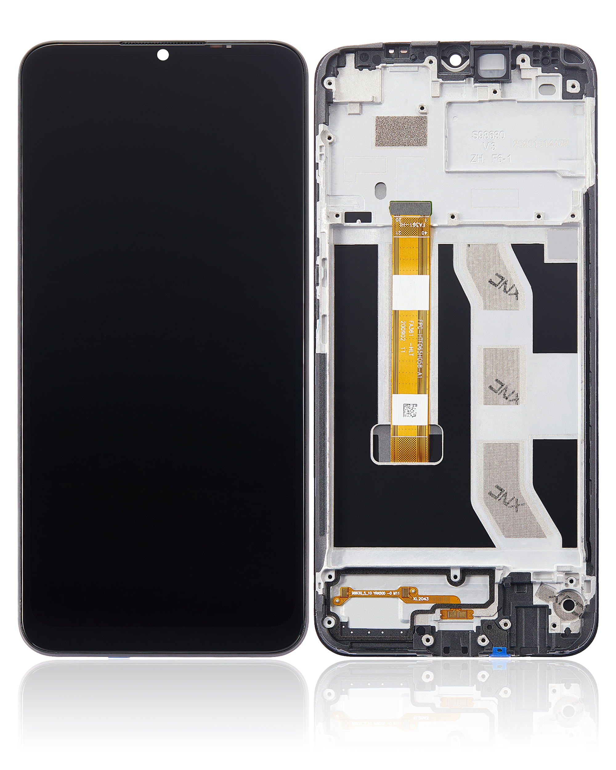 LCD Display mit Rahmen für Realme C11 (2020) (professionell aufgearbeitet) – Bild 2