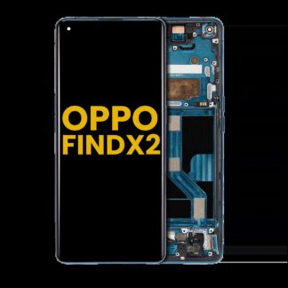 OLED Display mit Rahmen für OPPO Find X2 (professionell aufgearbeitet) (Ocean)