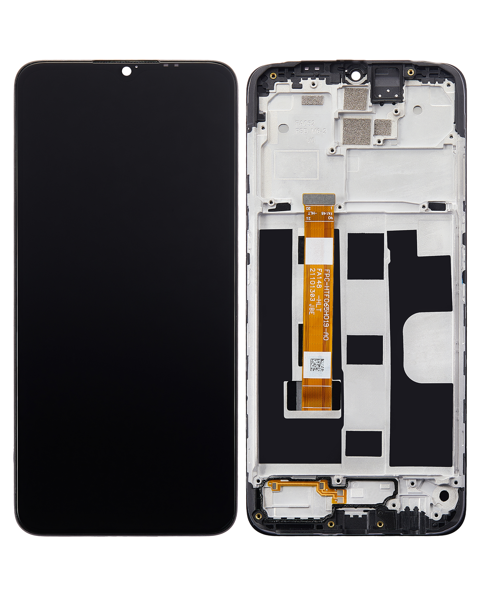 LCD Display mit Rahmen für OPPO A9 (2020) (professionell aufgearbeitet) – Bild 2