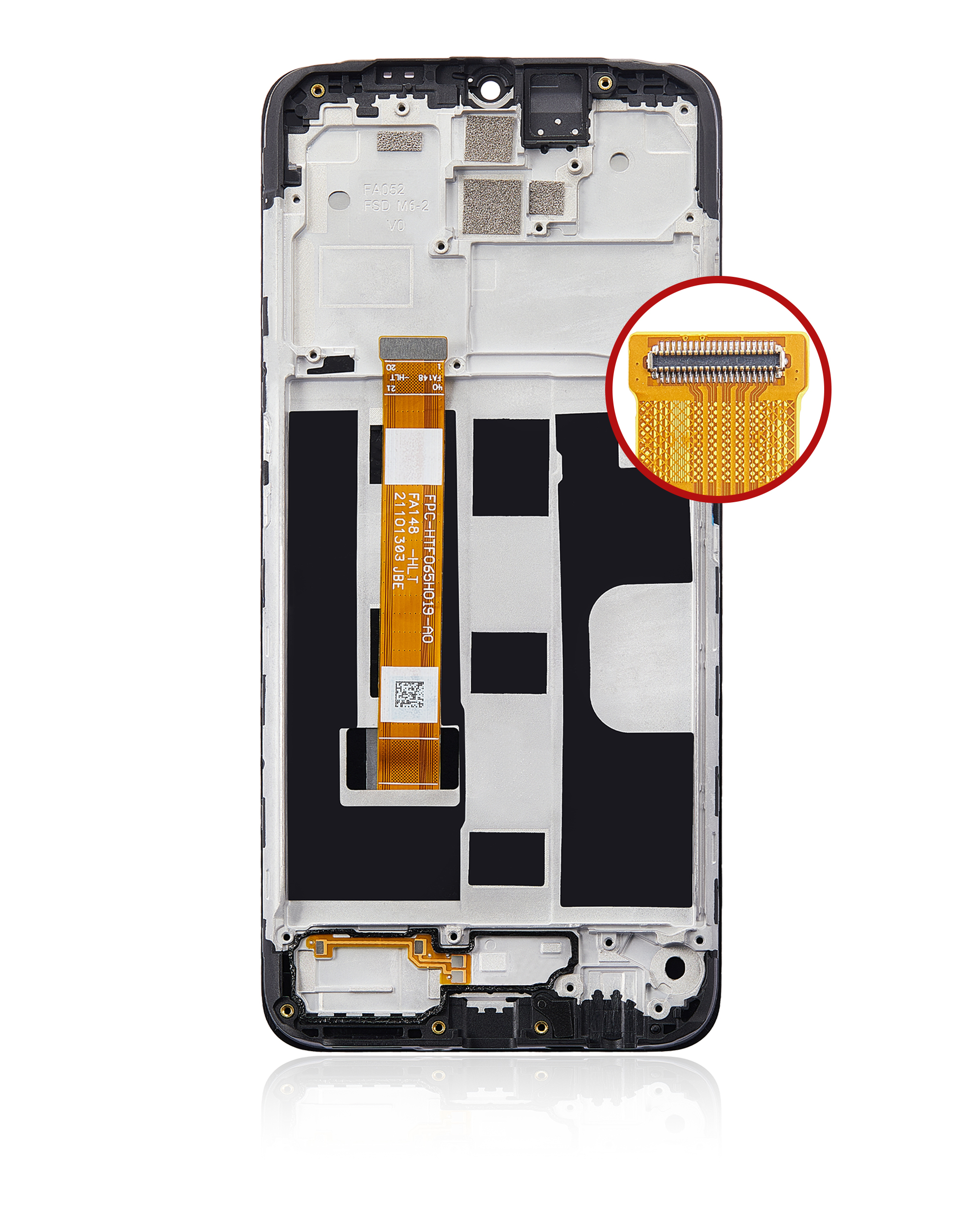 LCD Display mit Rahmen für OPPO A9 (2020) (professionell aufgearbeitet) – Bild 4