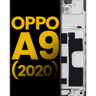 LCD Display mit Rahmen für OPPO A9 (2020) (professionell aufgearbeitet)