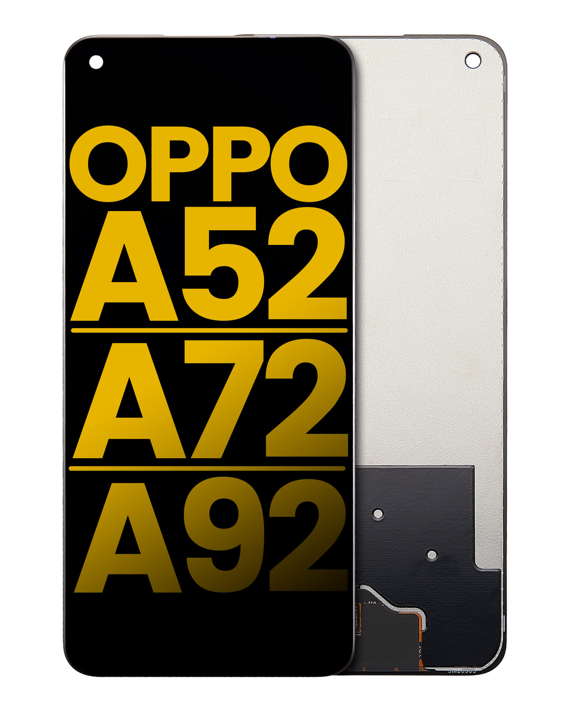 LCD Display ohne Rahmen für OPPO A52 / A72 / A92 (professionell aufgearbeitet)