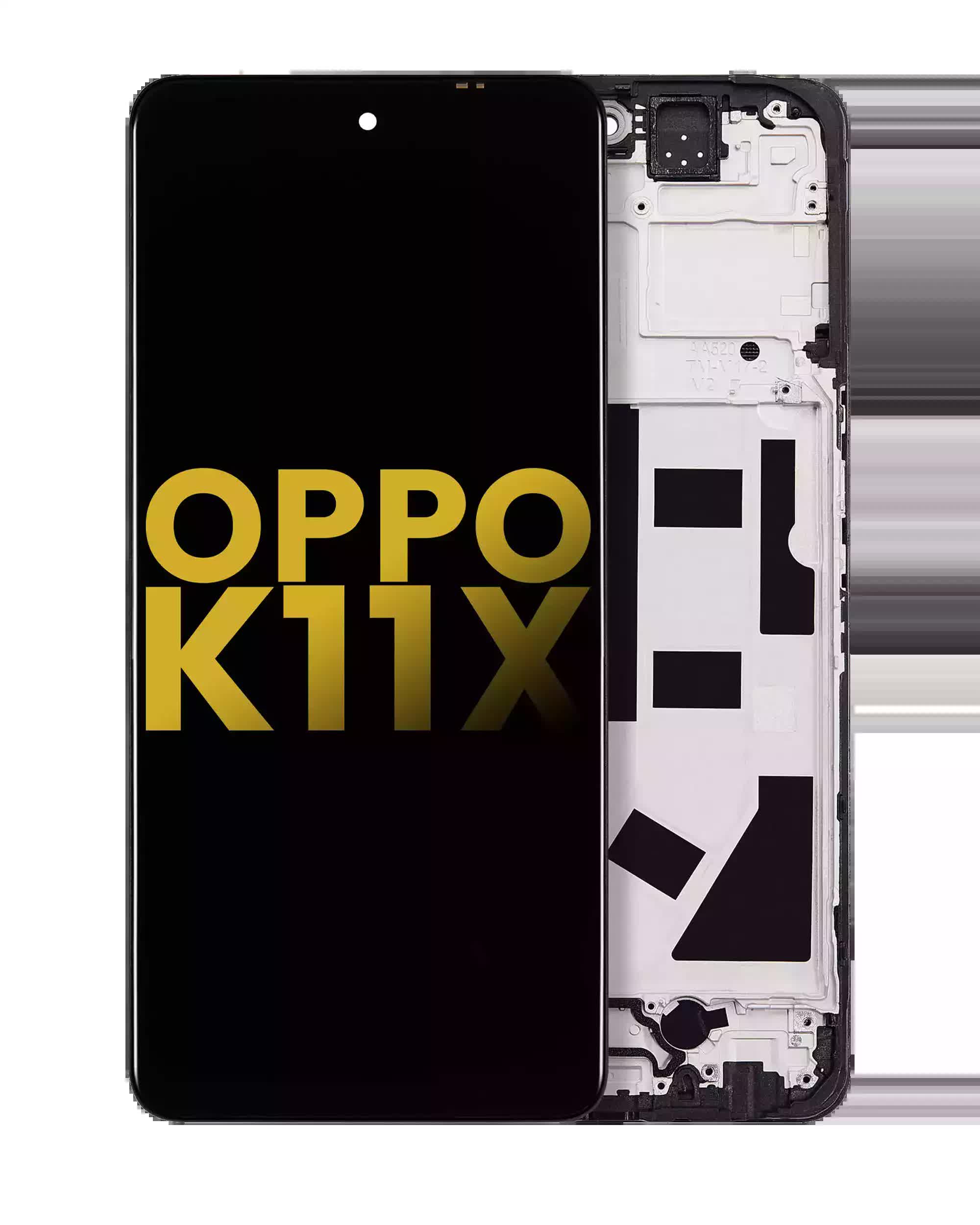LCD Display mit Rahmen für OPPO K11X (professionell aufgearbeitet)