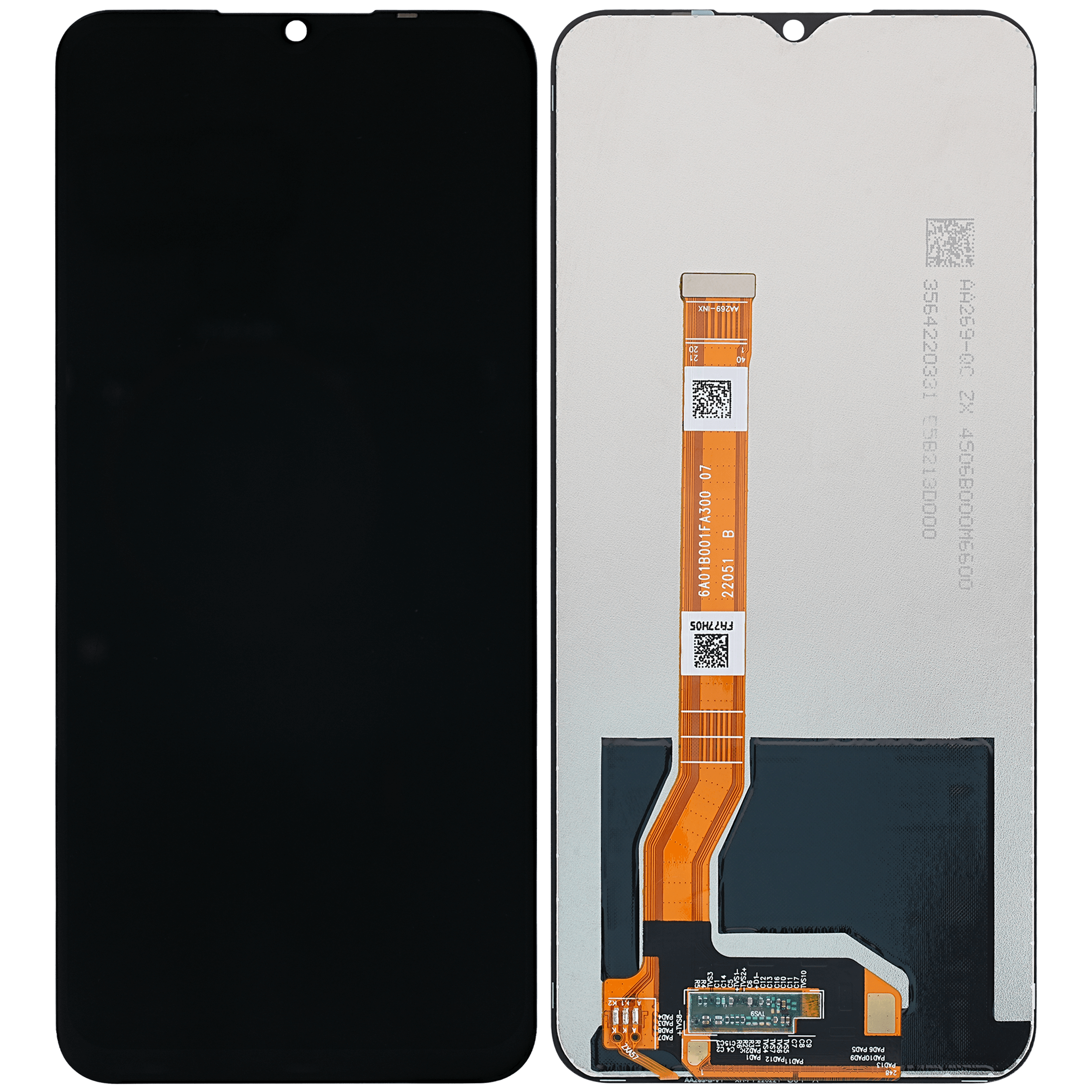 LCD Display ohne Rahmen für OPPO A57 4G / A57 E / A57 S / A77 4G / 5G / A77 S / A78 5G (professionell aufgearbeitet) – Bild 2