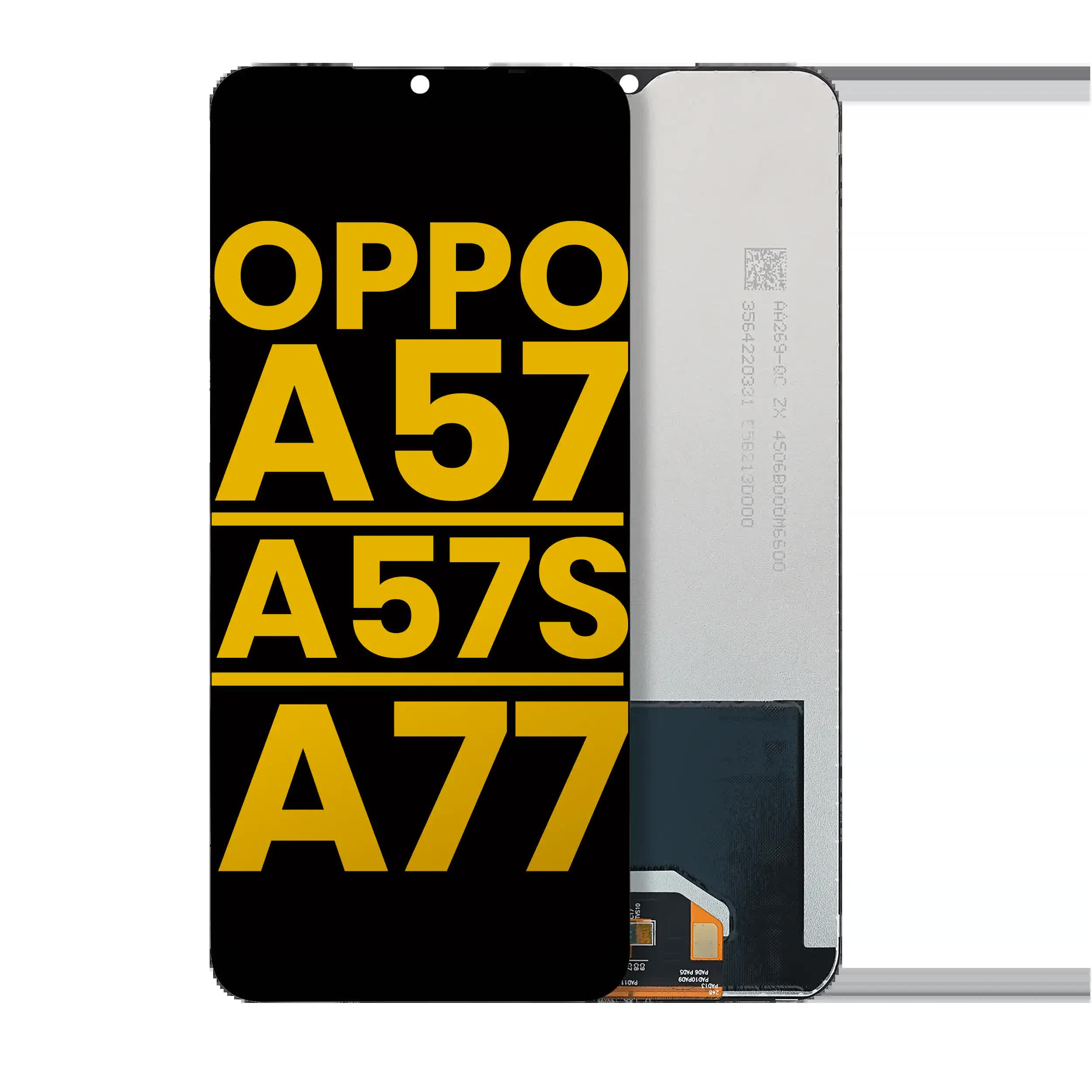 LCD Display ohne Rahmen für OPPO A57 4G / A57 E / A57 S / A77 4G / 5G / A77 S / A78 5G (professionell aufgearbeitet)