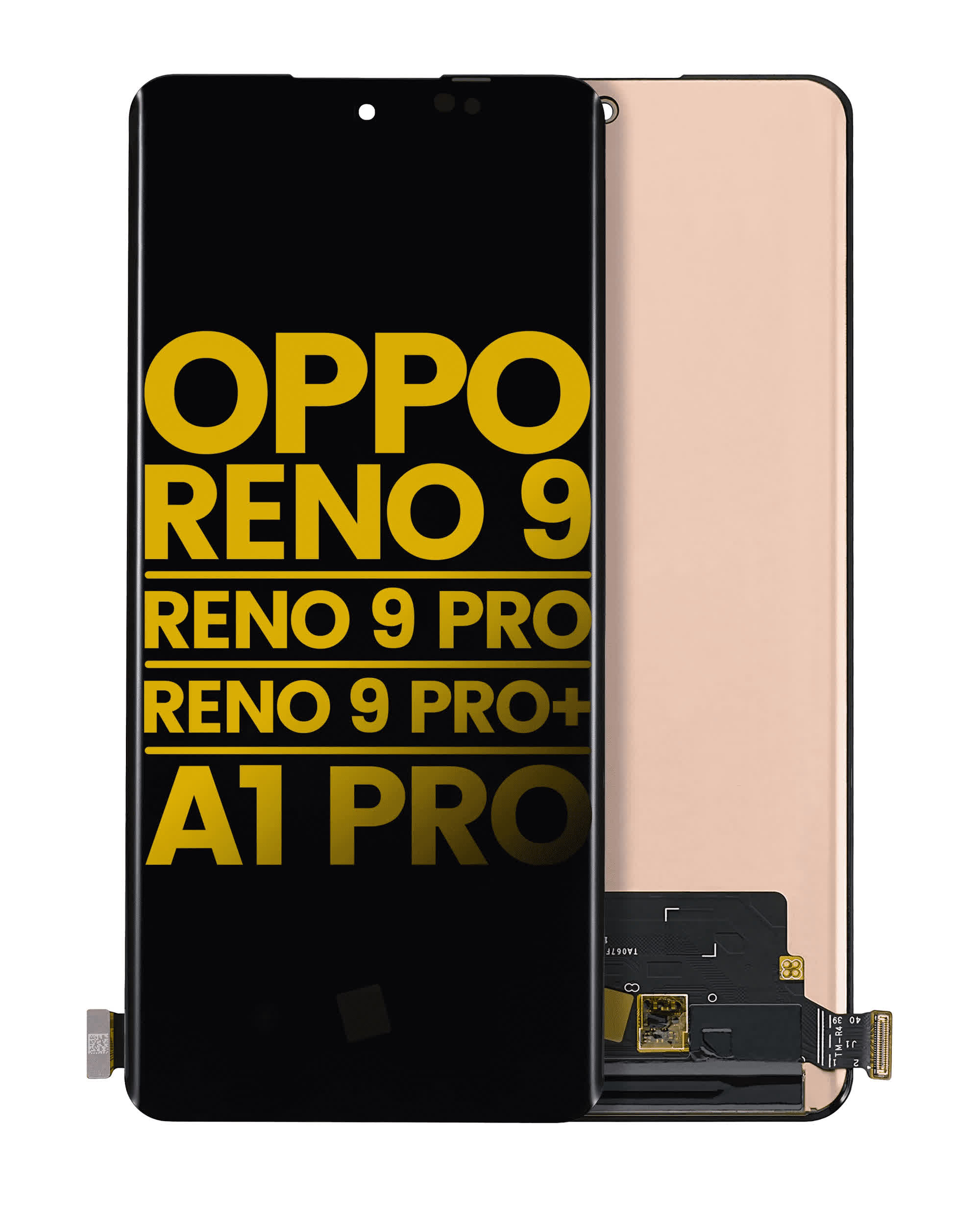 OLED Display ohne Rahmen für OPPO Reno 9 / Reno 9 Pro / Reno 9 Pro Plus / Realme 12 Pro / Realme 12 Pro Plus (professionell aufgearbeitet) (Tianma ver