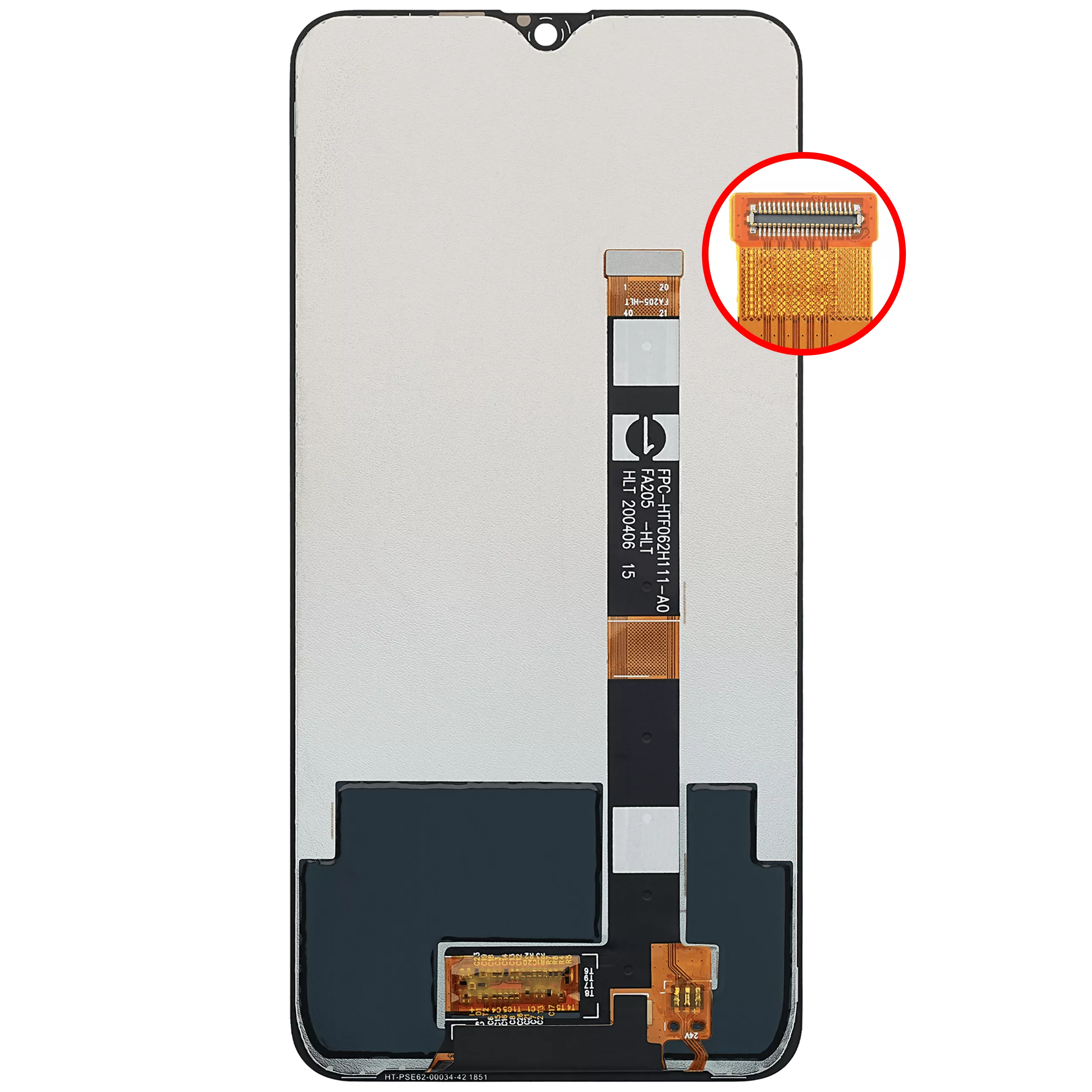 LCD Display ohne Rahmen für OPPO A7 / A5s / A12 / Realme 3 / 3i (professionell aufgearbeitet) – Bild 4