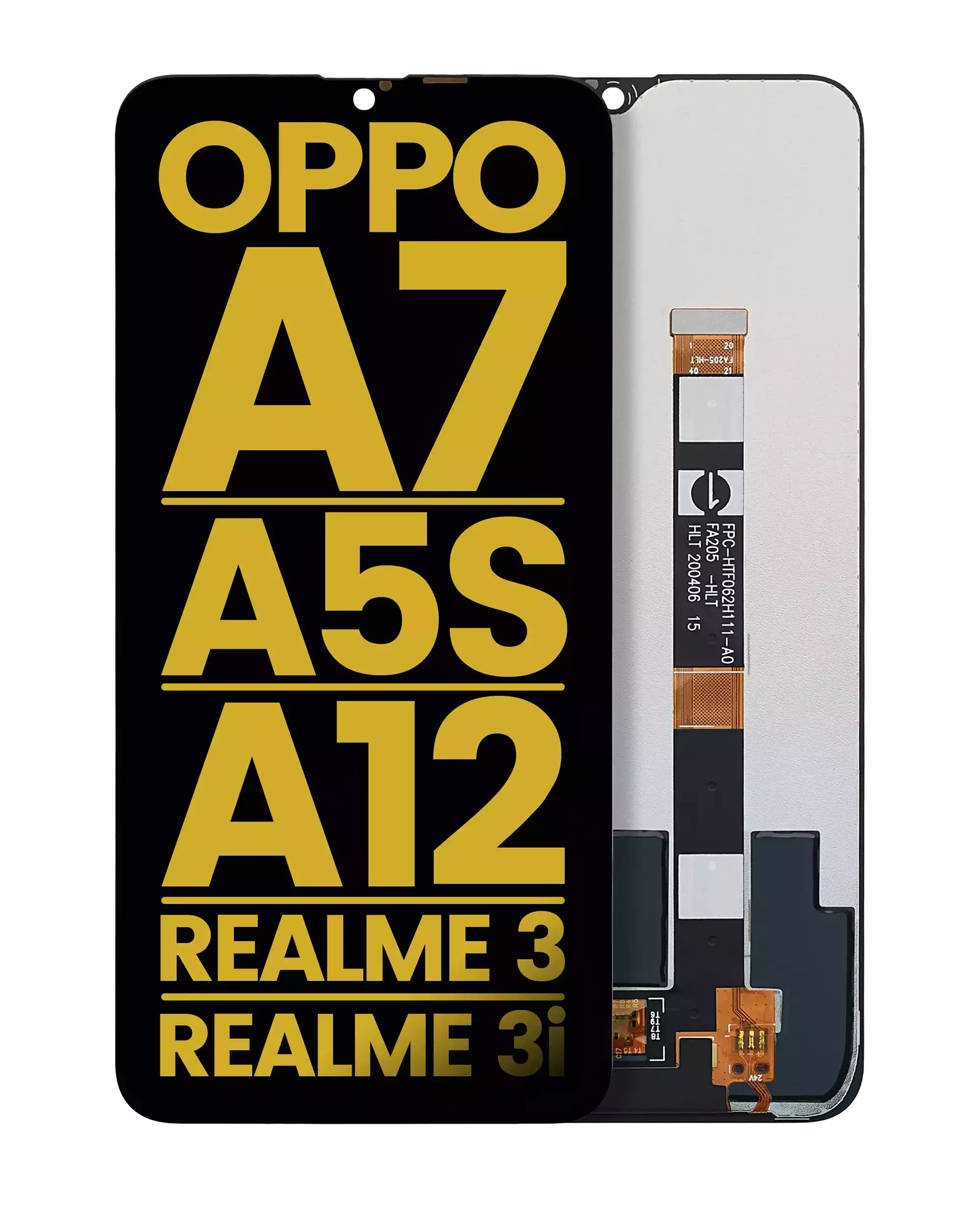 LCD Display ohne Rahmen für OPPO A36 / A76 (professionell aufgearbeitet) – Bild 3